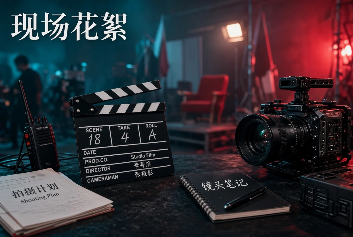 现场创作、摄影灯光与后期流程